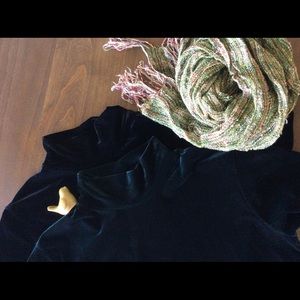 Two-fer White Stag SS Mock Turtle Neck Tops